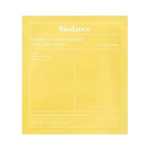 BIODANCE - Radiant Vita Niacinamide Real Deep Mask 1 PC |  Mascarilla Iluminadora y Exfoliante